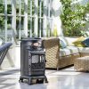 Calor Gas Provence Portable Gas Heater Matt Black Coal Effect