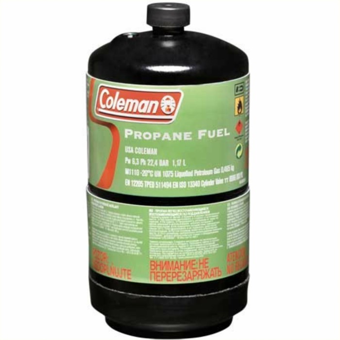 465g Non Refillable Gas Cylinder Pack of 2 Twin Pack Coleman Propane Fuel