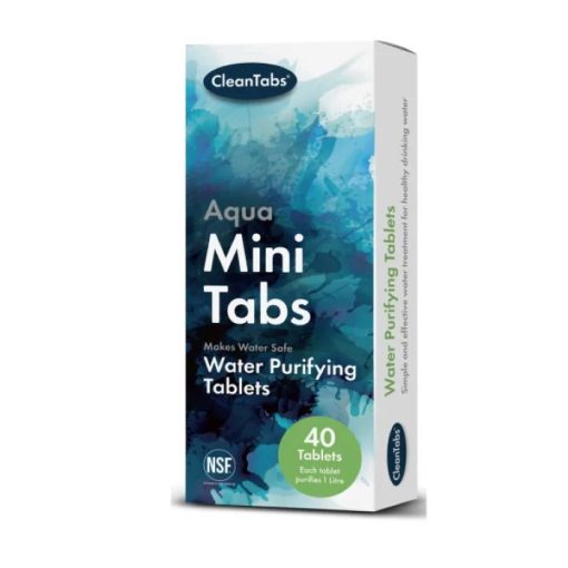 Aqua mini Clean Tabs Water Purifying Tablets Pack of 40