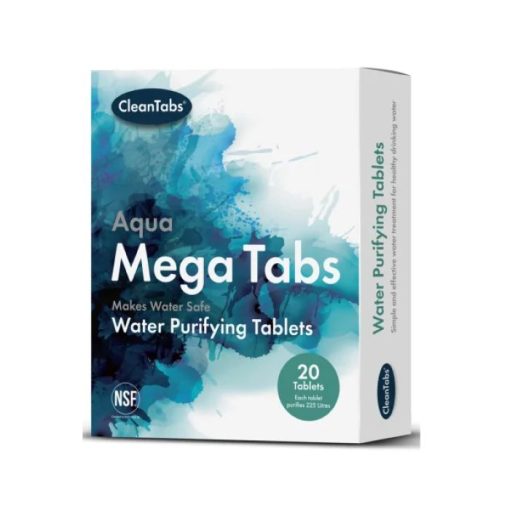 Aqua mega Clean Tabs Water Purifying Tablets Pack of 20