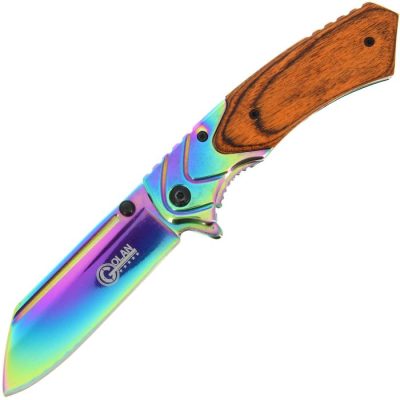GOLAN RAINBOW FOLDING LOCK KNIFE GOL-531WD
